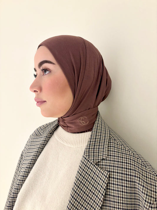 STAPLE SCARVE II : ASH BROWN BAMBOO