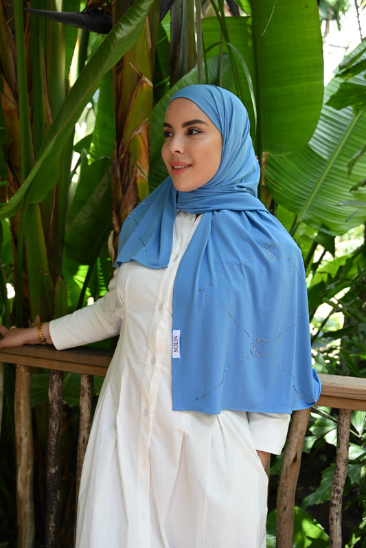 BLUE DENIM STONE JERSEY