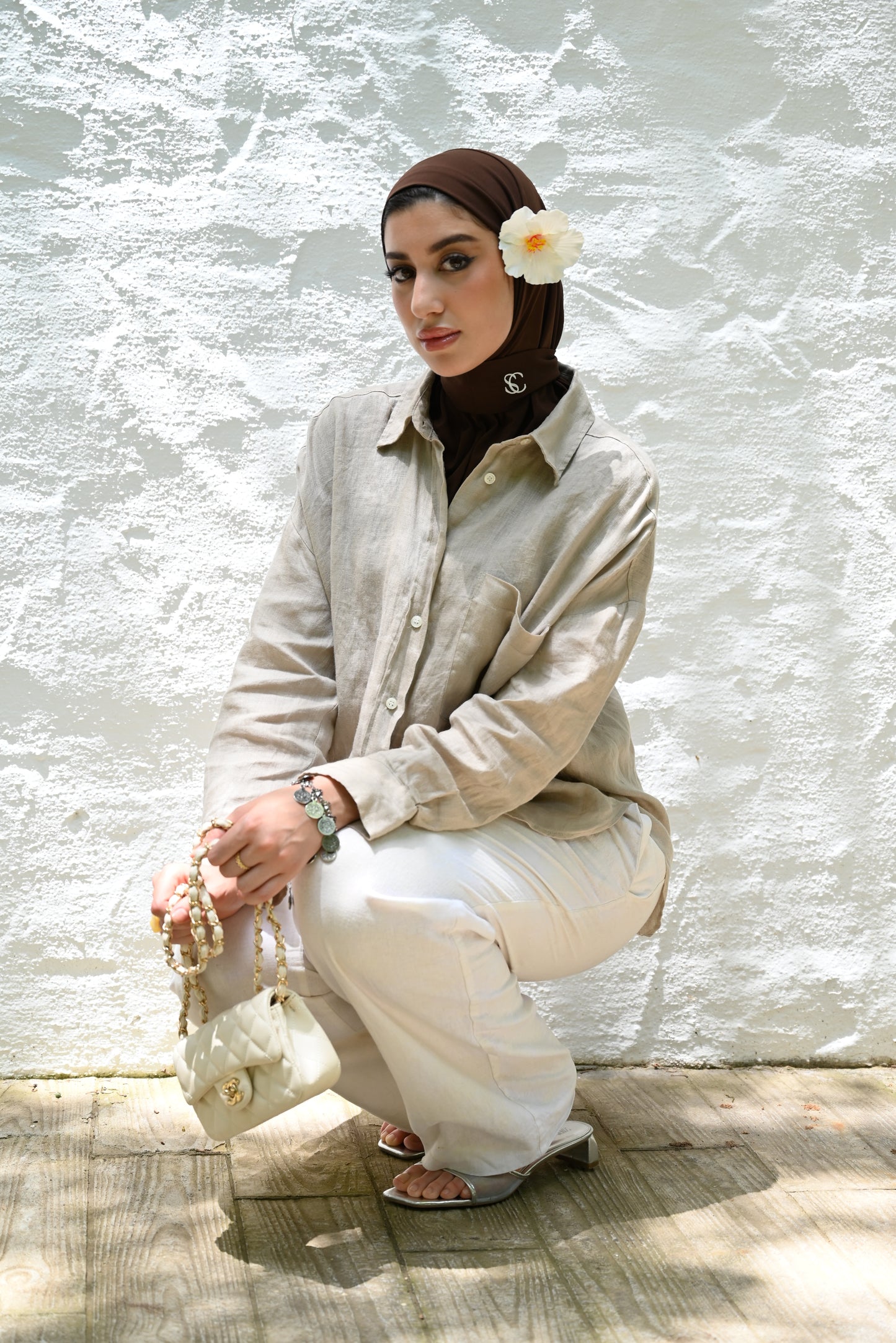 STAPLE SCARVE I : ESPRESSO JERSEY