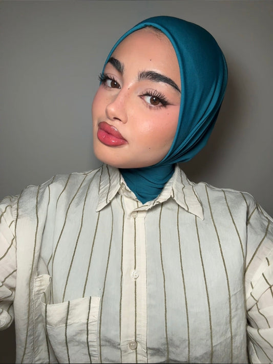 STAPLE SCARVE I : DARK TEAL JERSEY